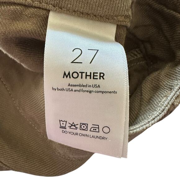 MOTHER Gothic Olive The Private Cargo Sneak Women's Size 27 Green Utility Pants - Picture 6 of 14